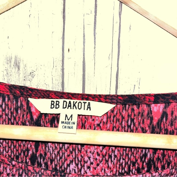 BB Dakota Red Snake Print Dress - Picture 5 of 5